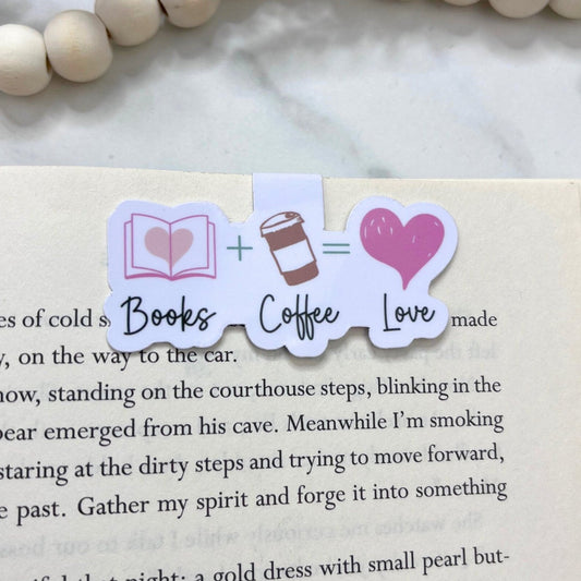 Coffee and Books and love Magnetic Bookmark