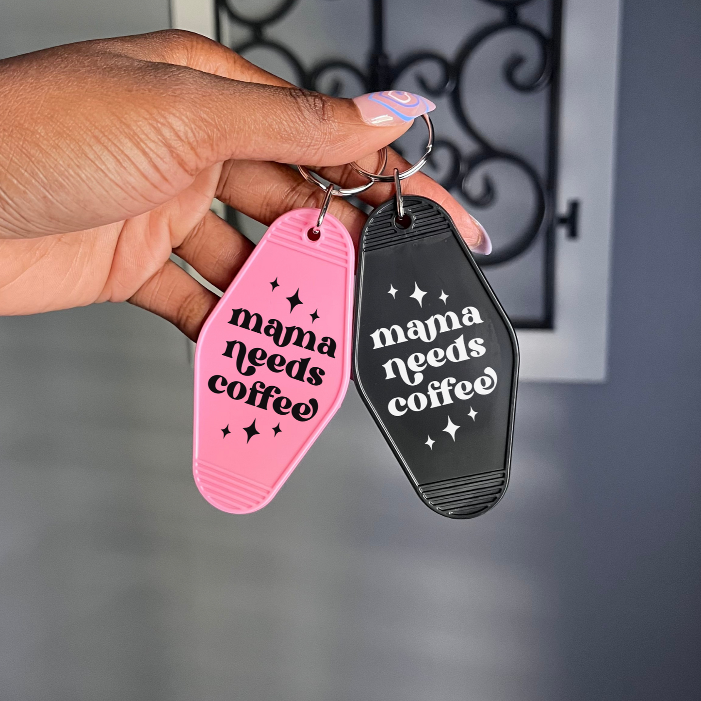 Mama Needs Coffee Keychain