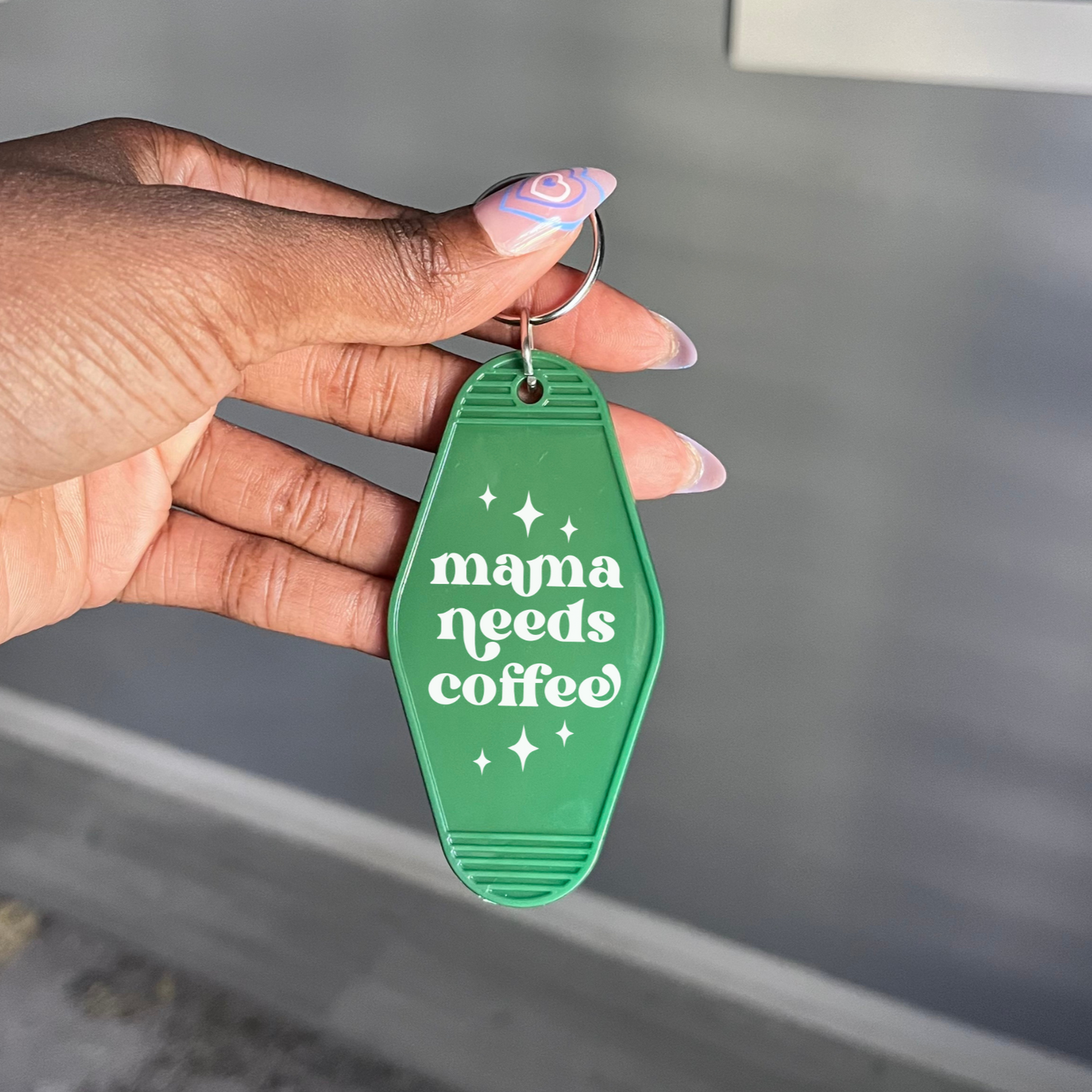 Mama Needs Coffee Keychain