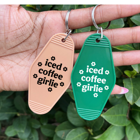Iced Coffee Girlie Keychain
