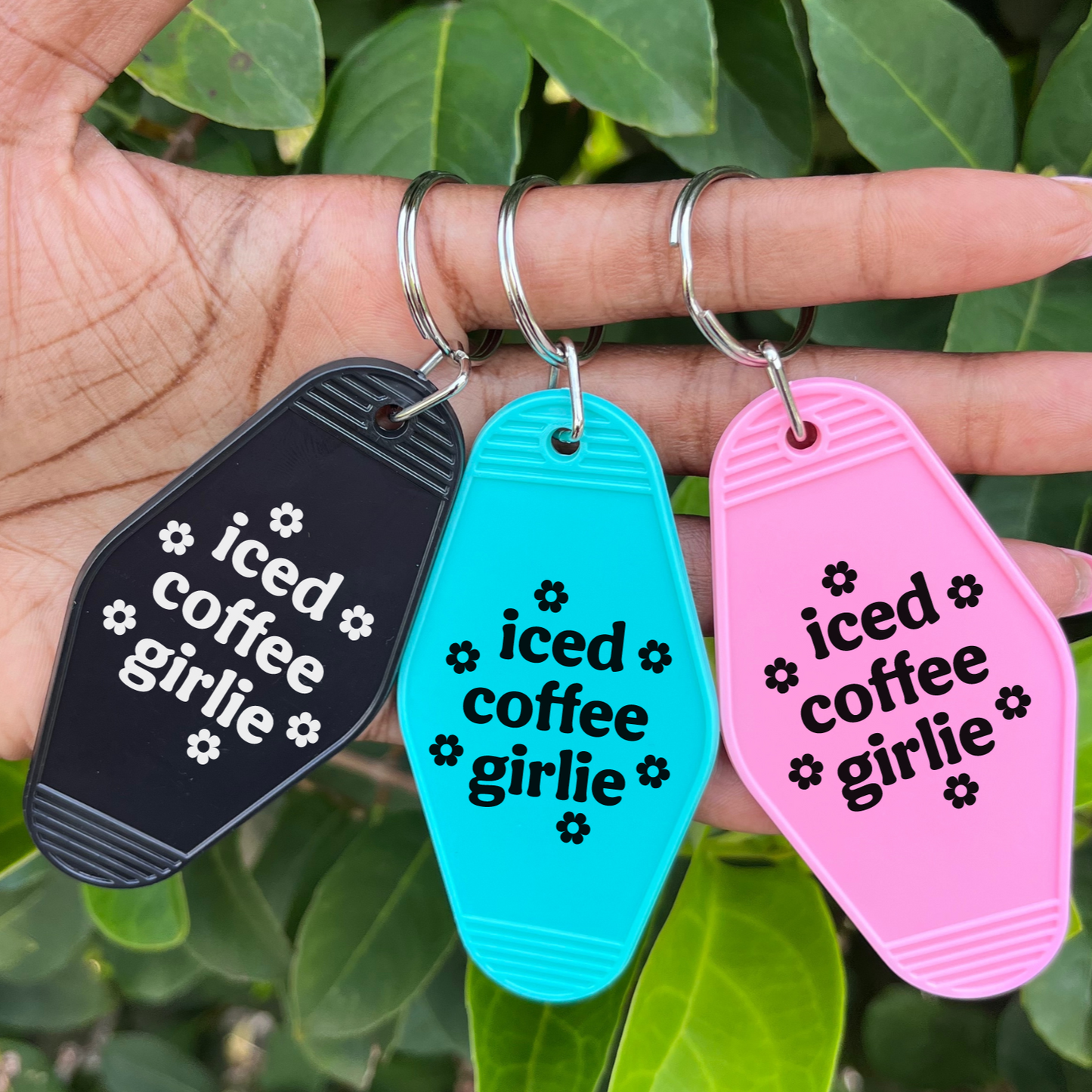 Iced Coffee Girlie Keychain