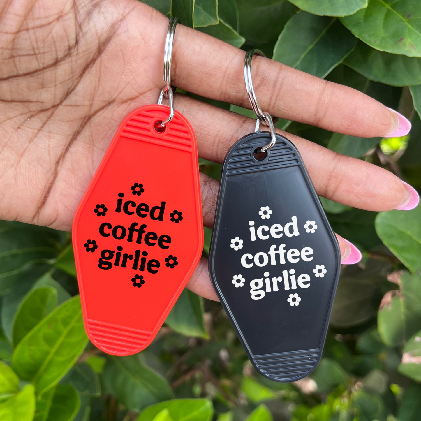 Iced Coffee Girlie Keychain