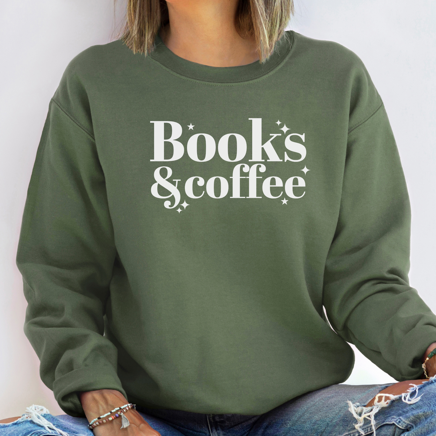 Books and Coffee Sweatshirt