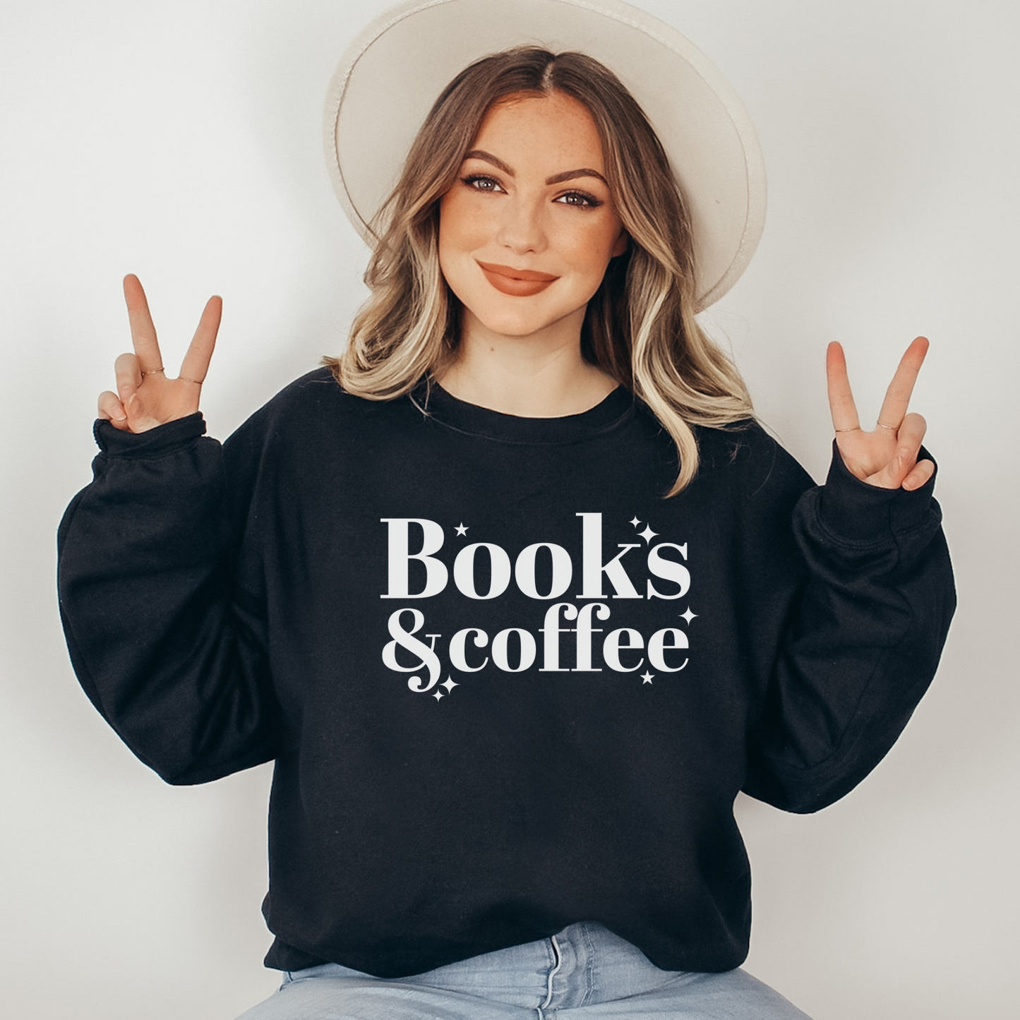 Books and Coffee Sweatshirt