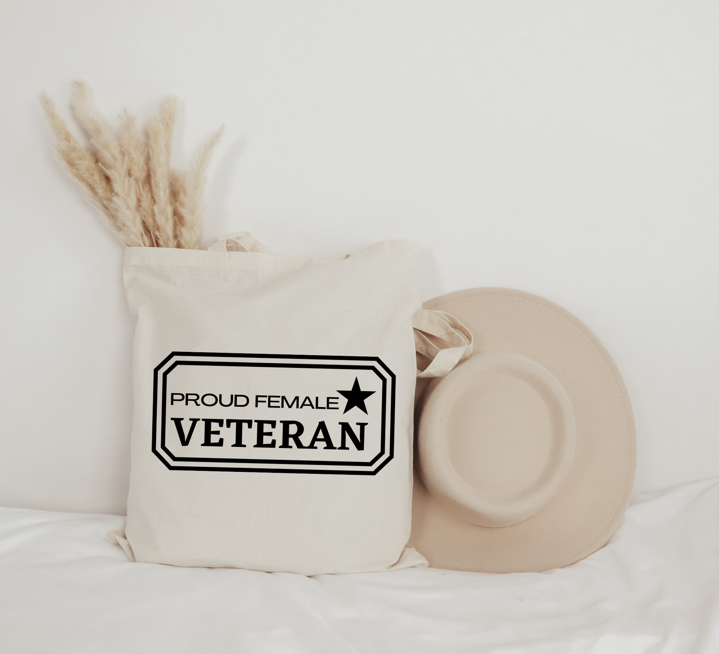 Proud Female Veteran Tote Bag