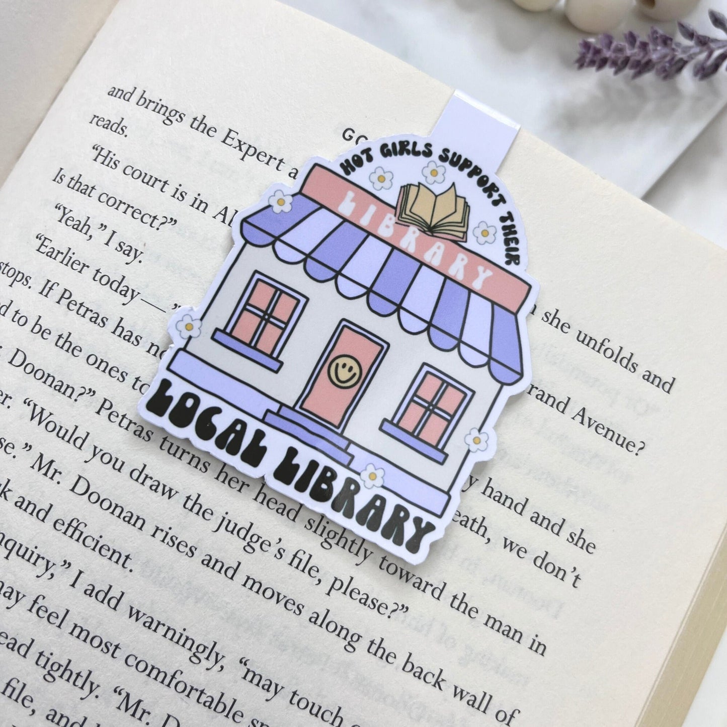 Hot Girls Library Magnetic Bookmark