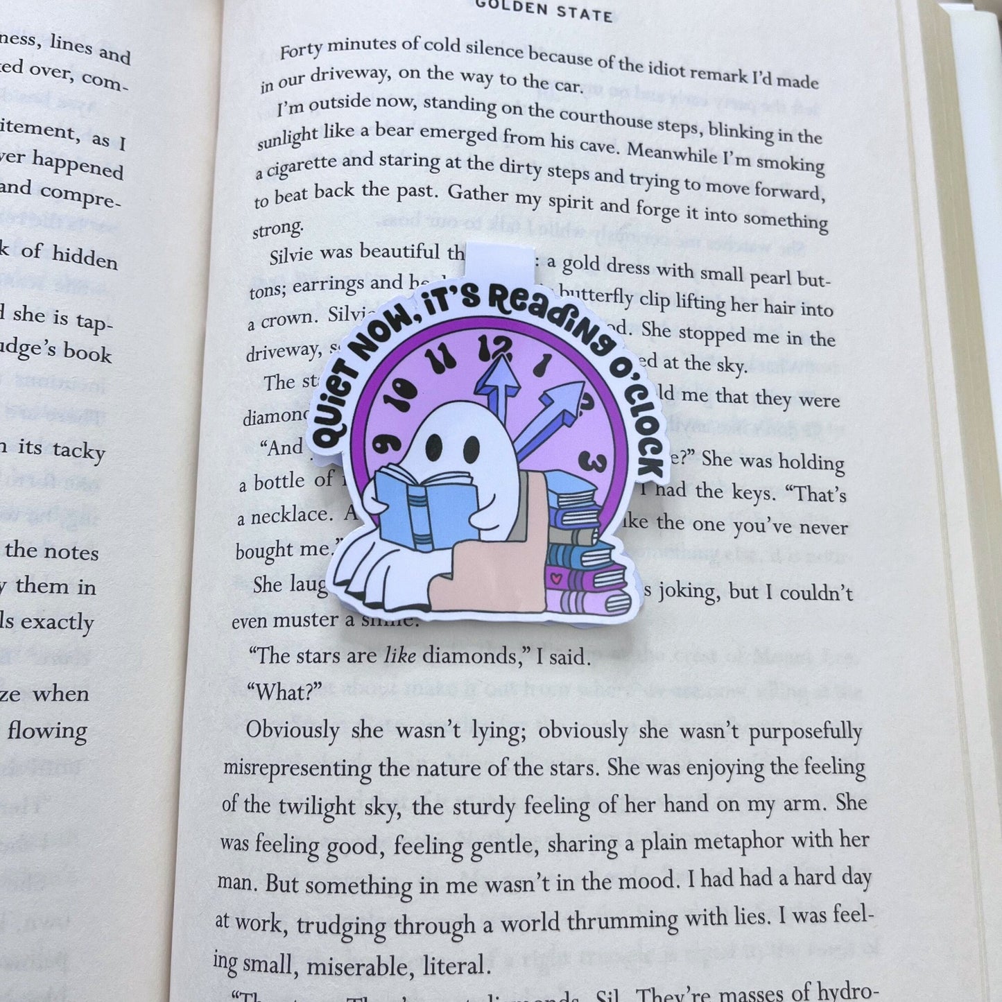 Bookish Ghost Magnetic Bookmark - The Glam Thangz