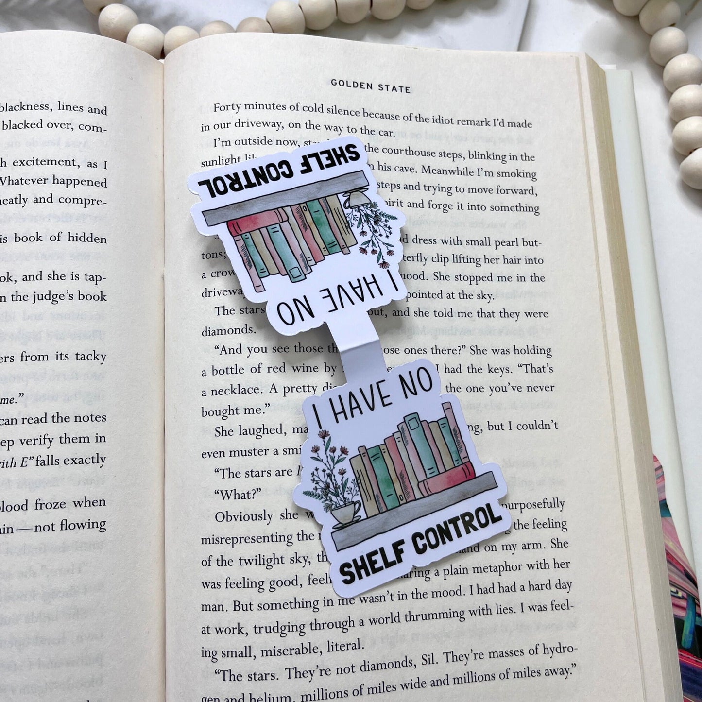 I Have No Shelf Control Magnetic Bookmark - The Glam Thangz