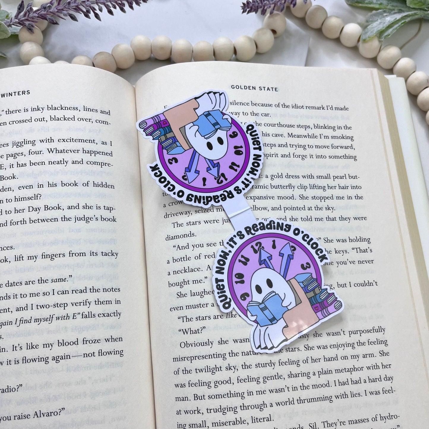 Bookish Ghost Magnetic Bookmark - The Glam Thangz