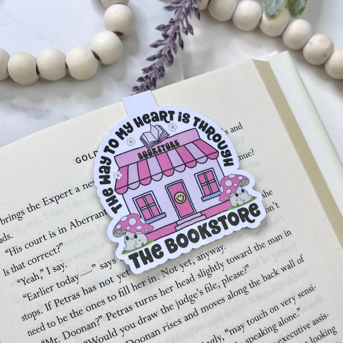 Cute Bookstore Magnetic Bookmark - The Glam Thangz