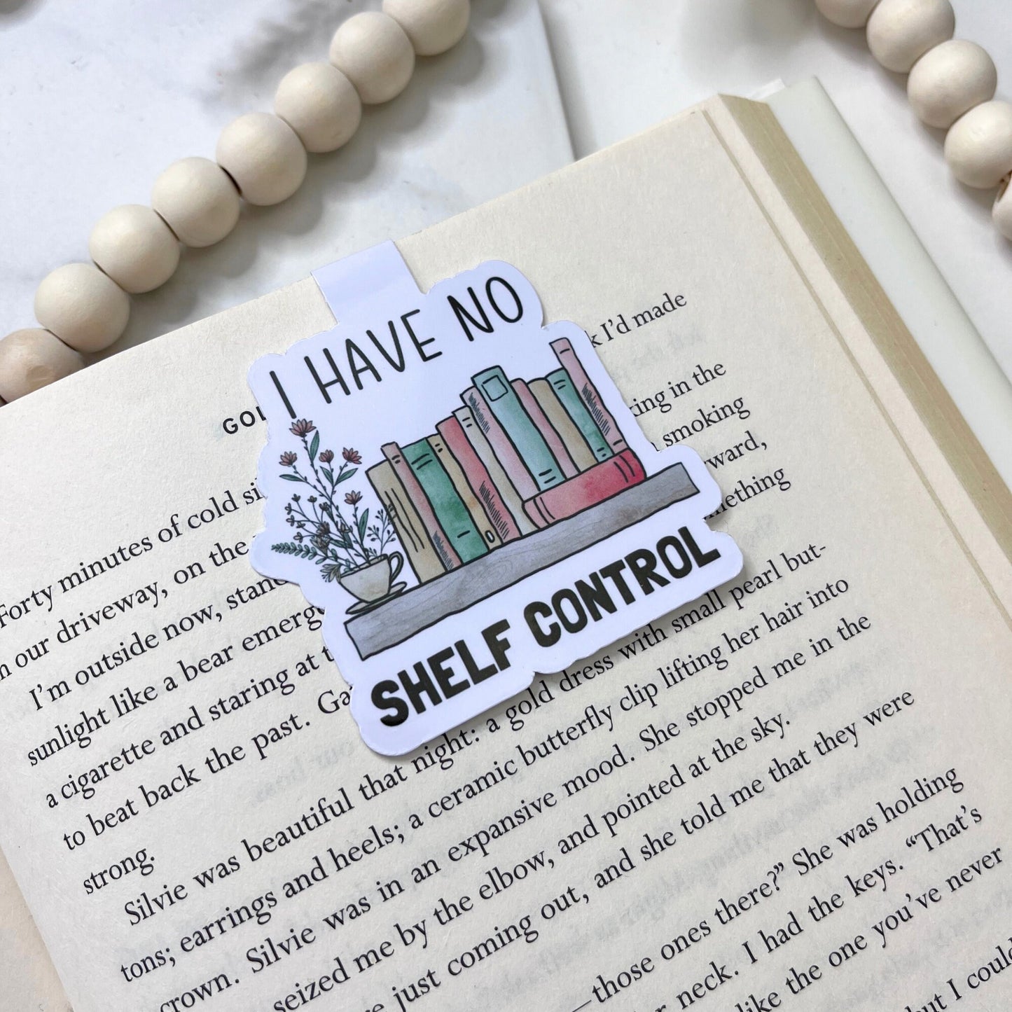 I Have No Shelf Control Magnetic Bookmark - The Glam Thangz