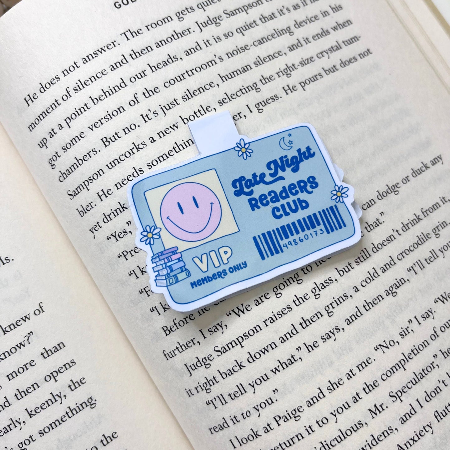 Library Card Magnetic Bookmark