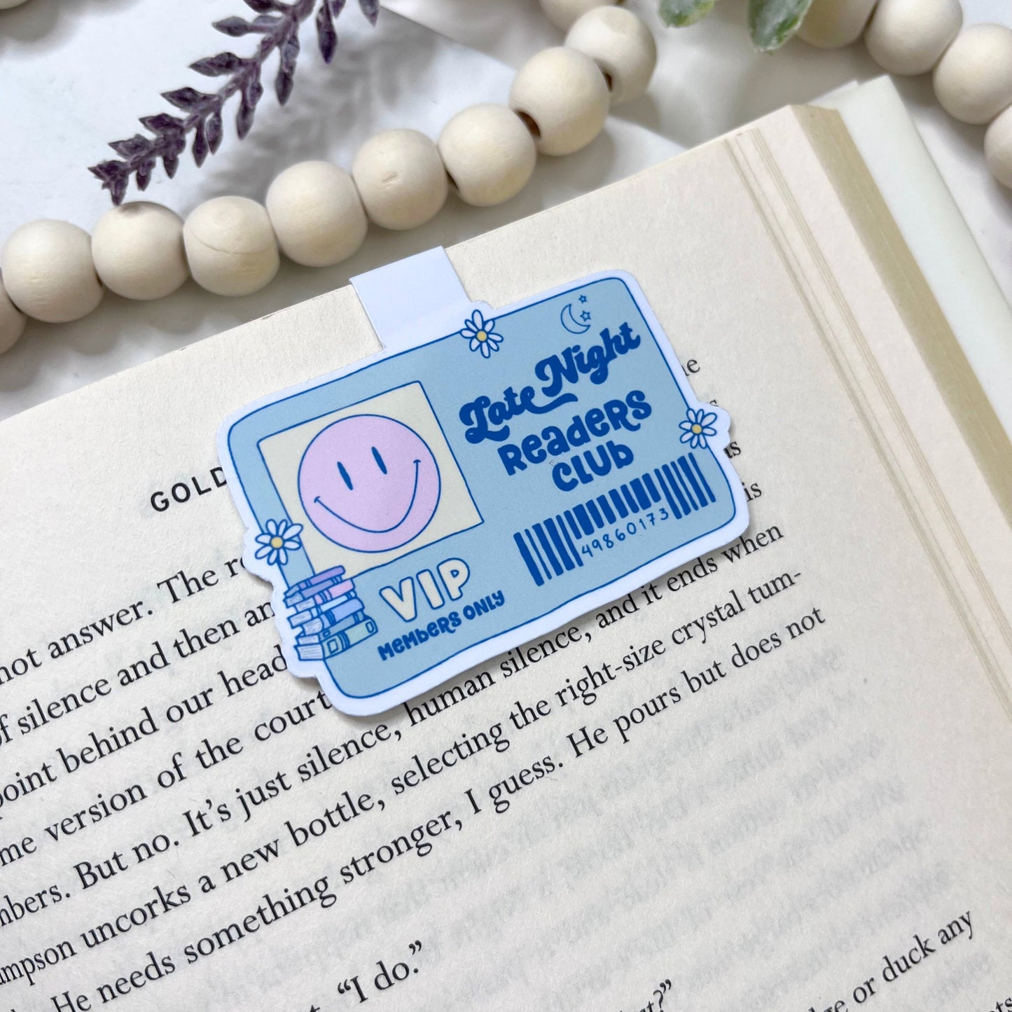 Library Card Magnetic Bookmark