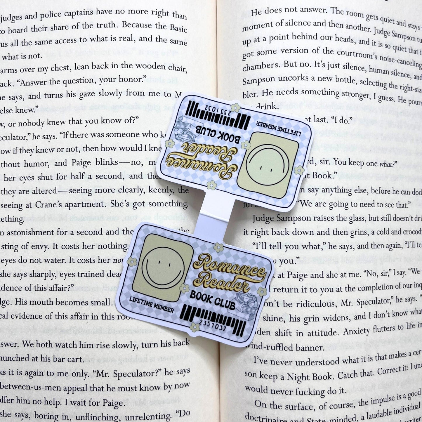 Library Card Magnetic Bookmark