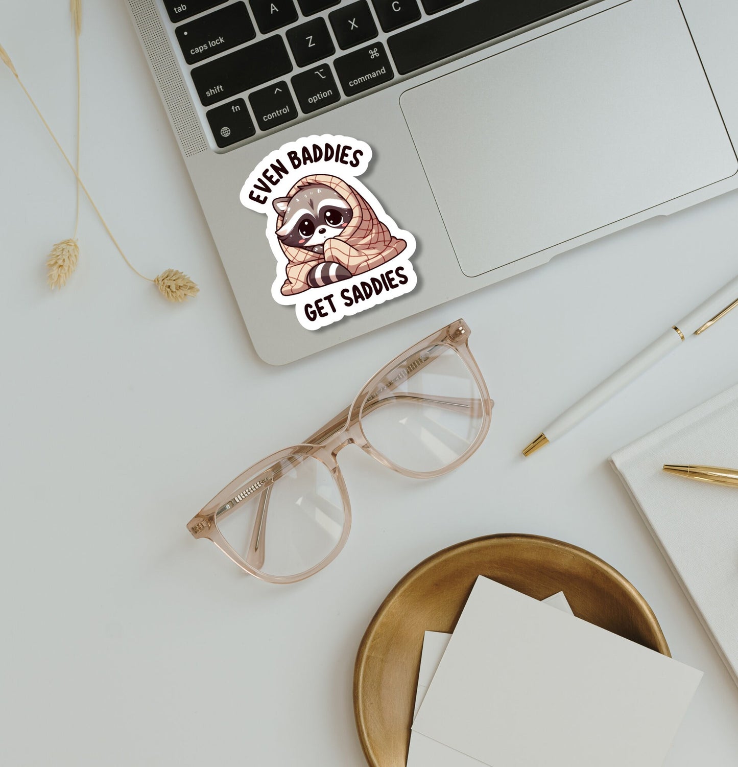 Even Baddies Get Saddies Sticker - The Glam Thangz