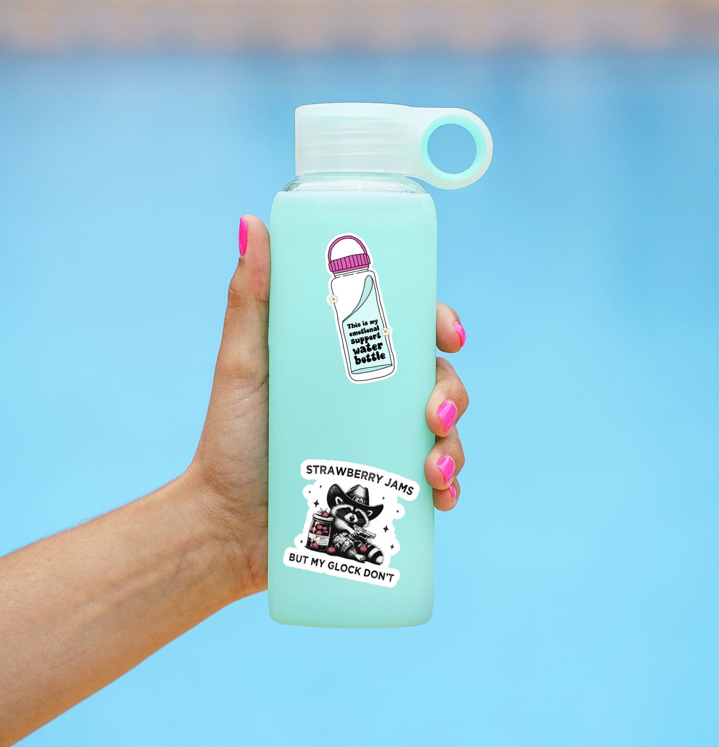 Emotional Support Water Bottle Sticker - The Glam Thangz