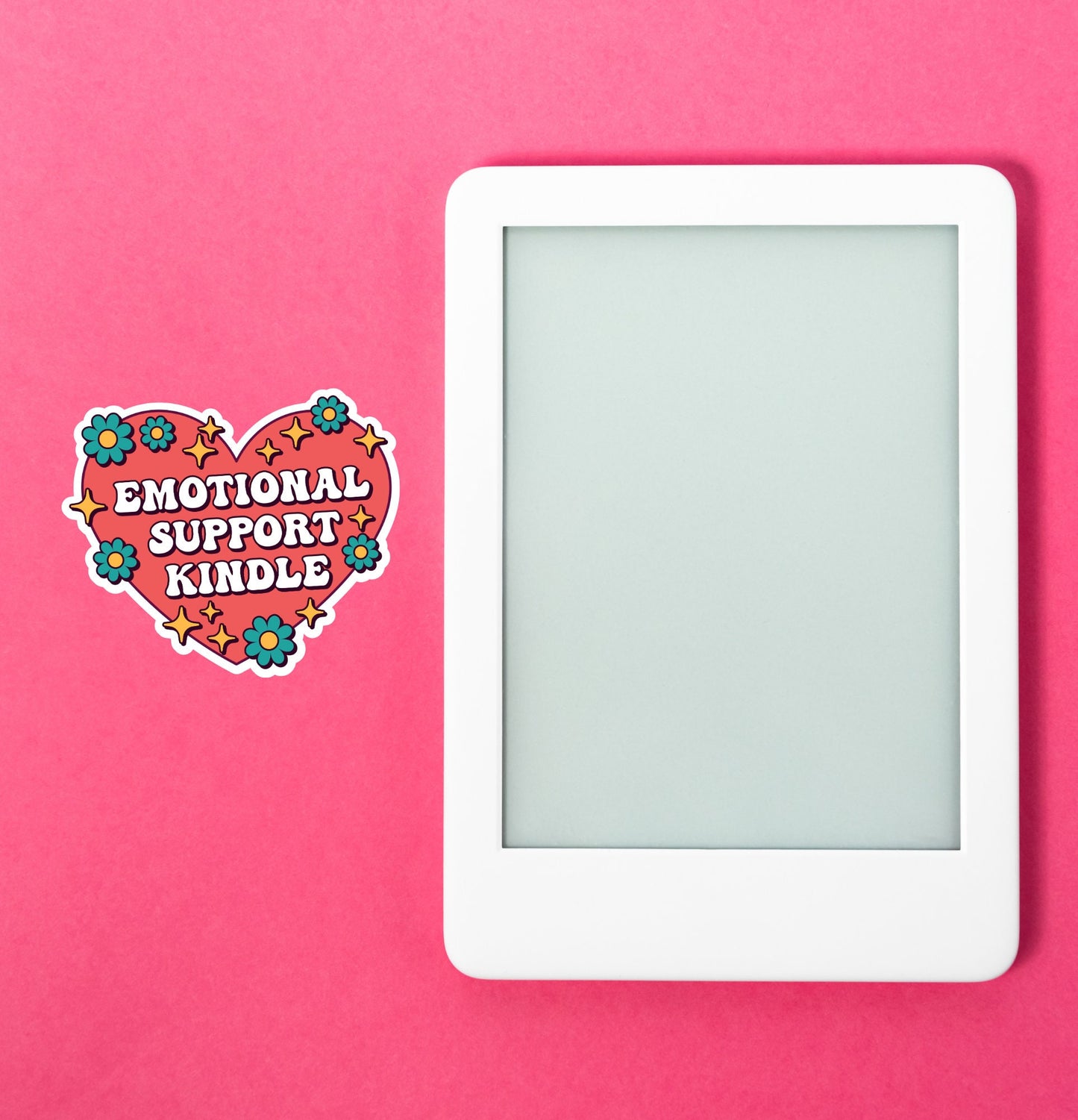 Emotional Support Kindle Sticker - The Glam Thangz