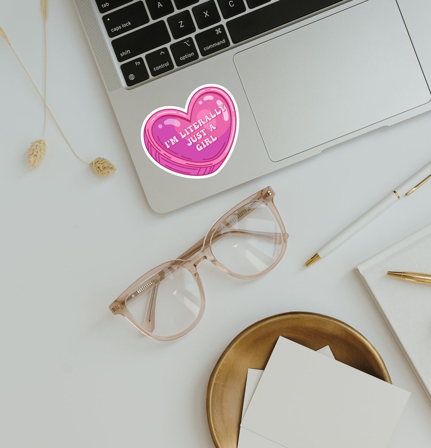 I’m Literally Just A Girl Sticker - The Glam Thangz