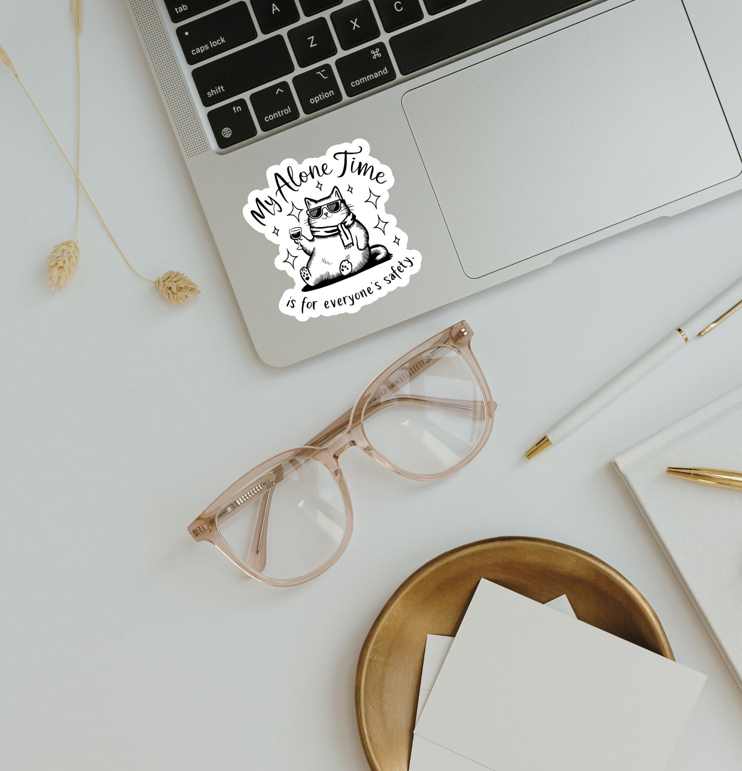 My Alone Time Is For Everyone's Safety Sticker - The Glam Thangz