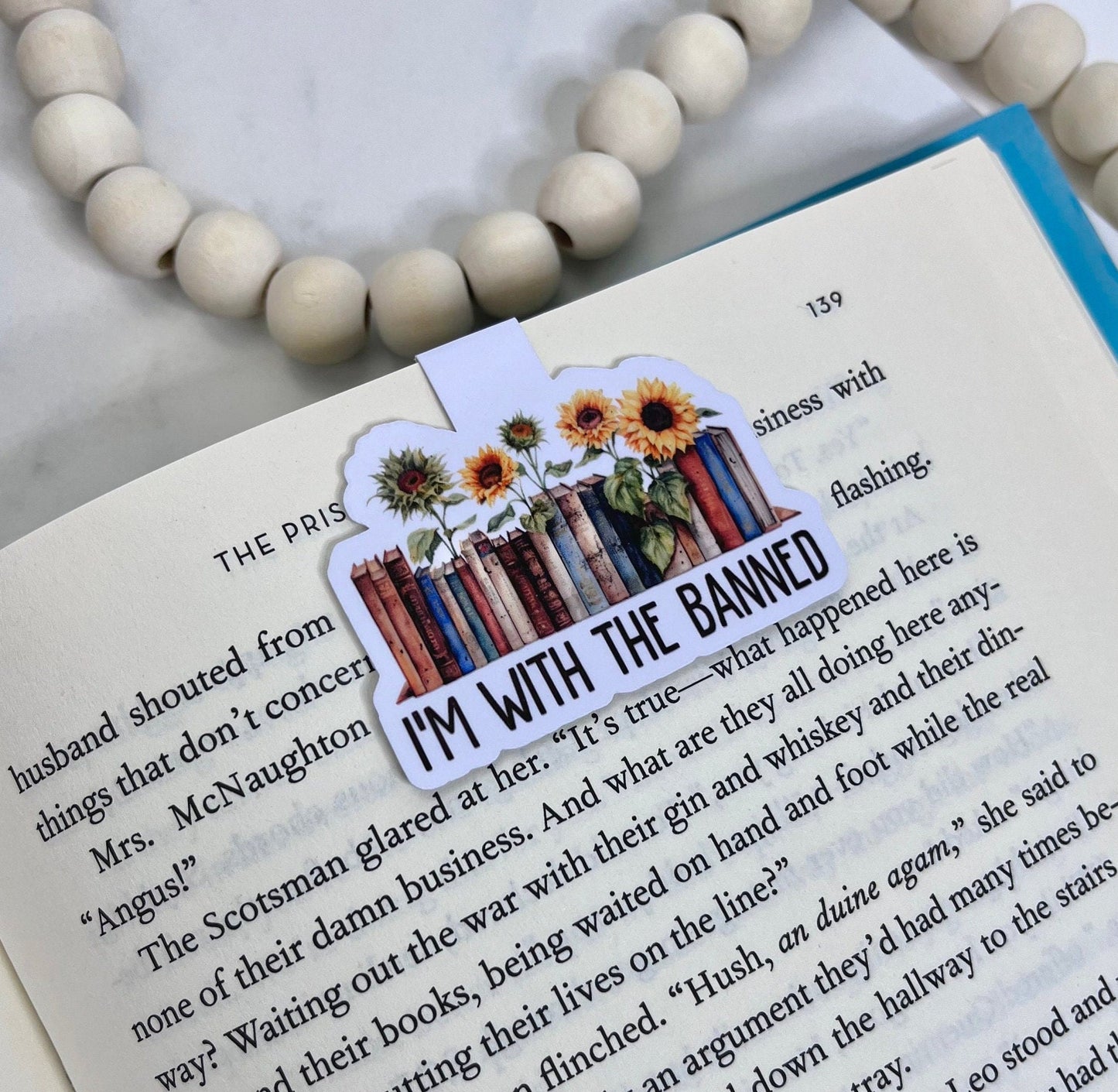 I'm With The Banned Books Magnetic Bookmark - The Glam Thangz