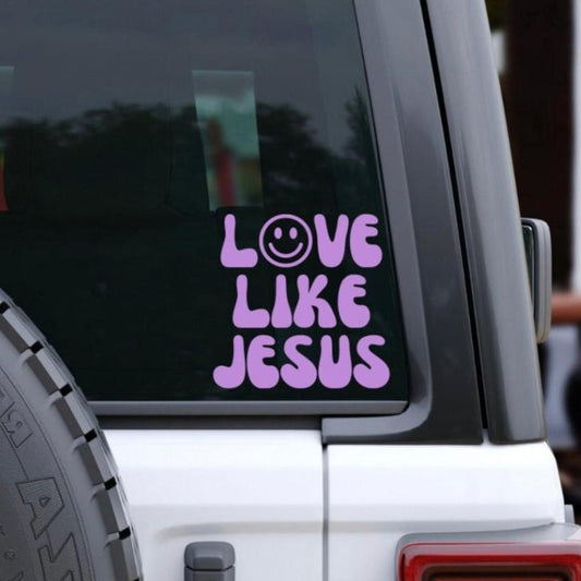 love like Jesus car decal