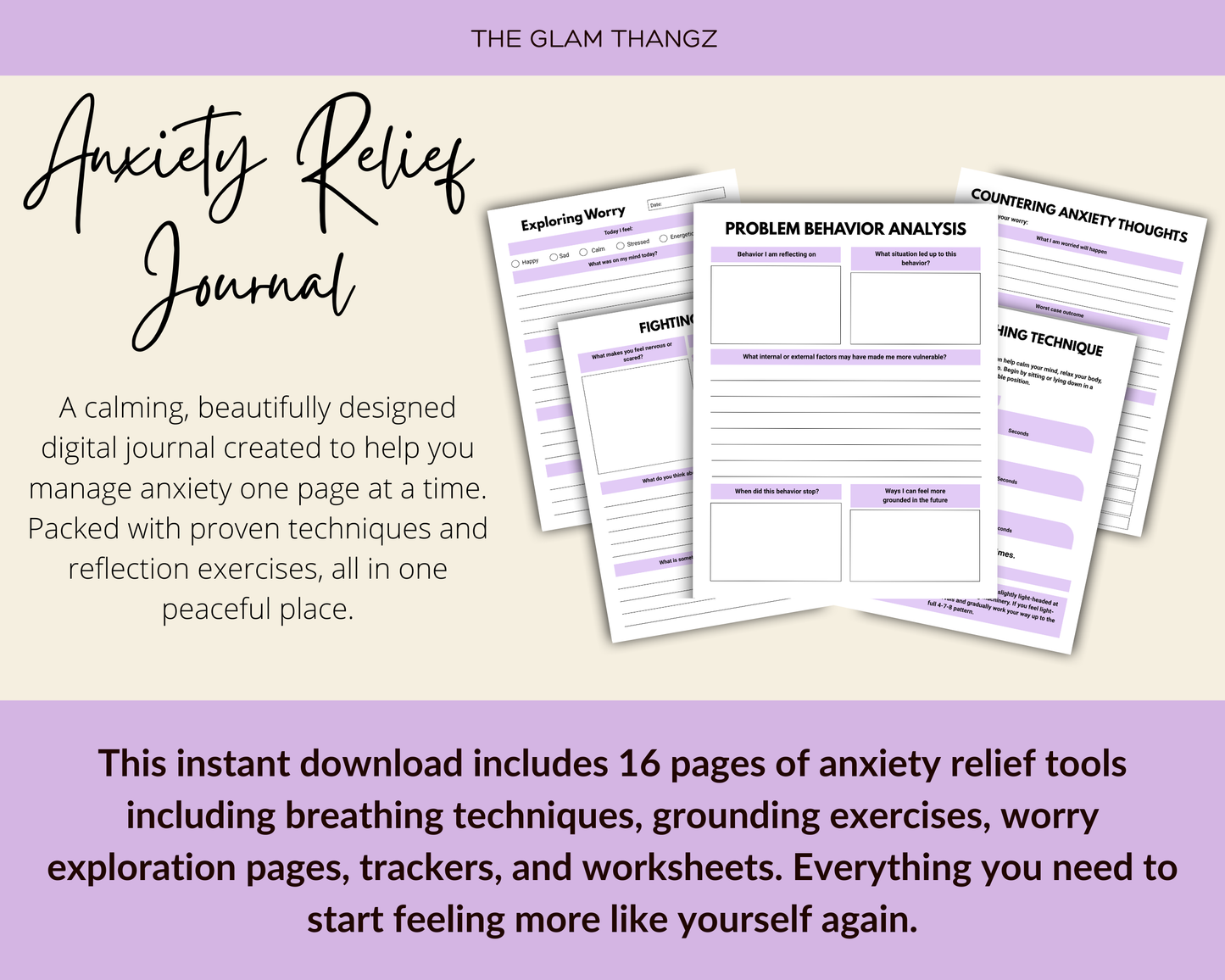 Anxiety Relief Journal