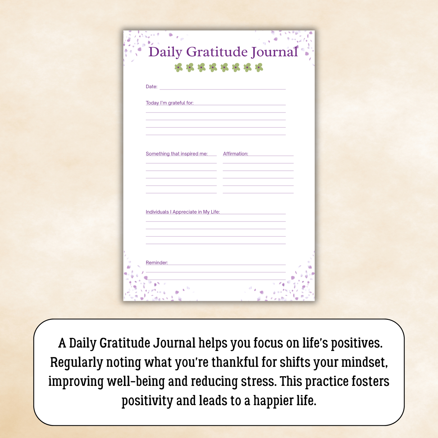 Daily Gratitude Journal