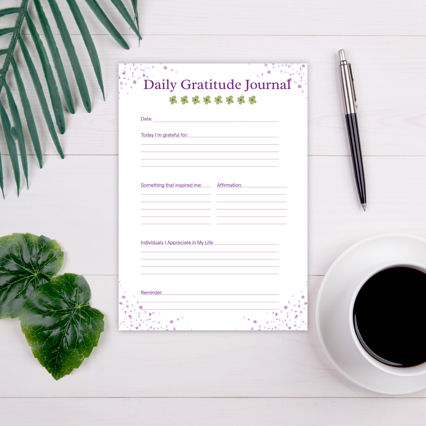 Daily Gratitude Journal