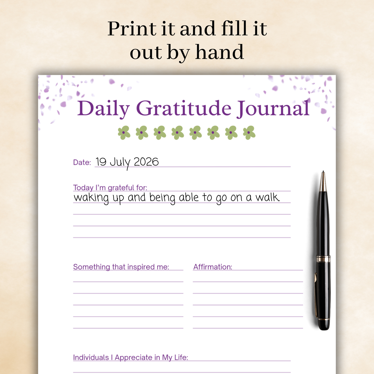 Daily Gratitude Journal