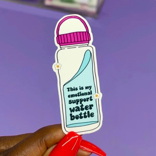 Emotional Support Water Bottle Sticker