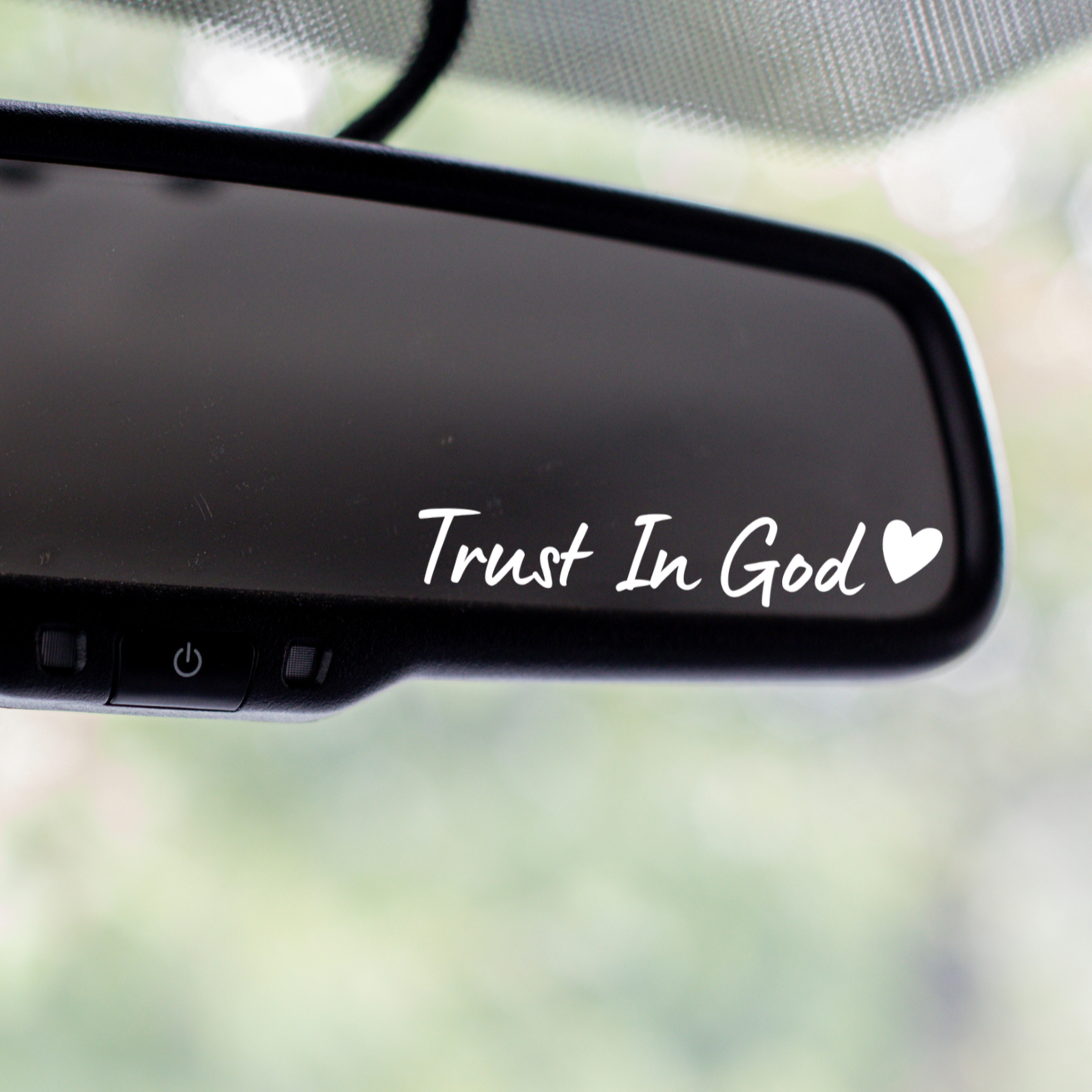 Trust In God Mirror Decal