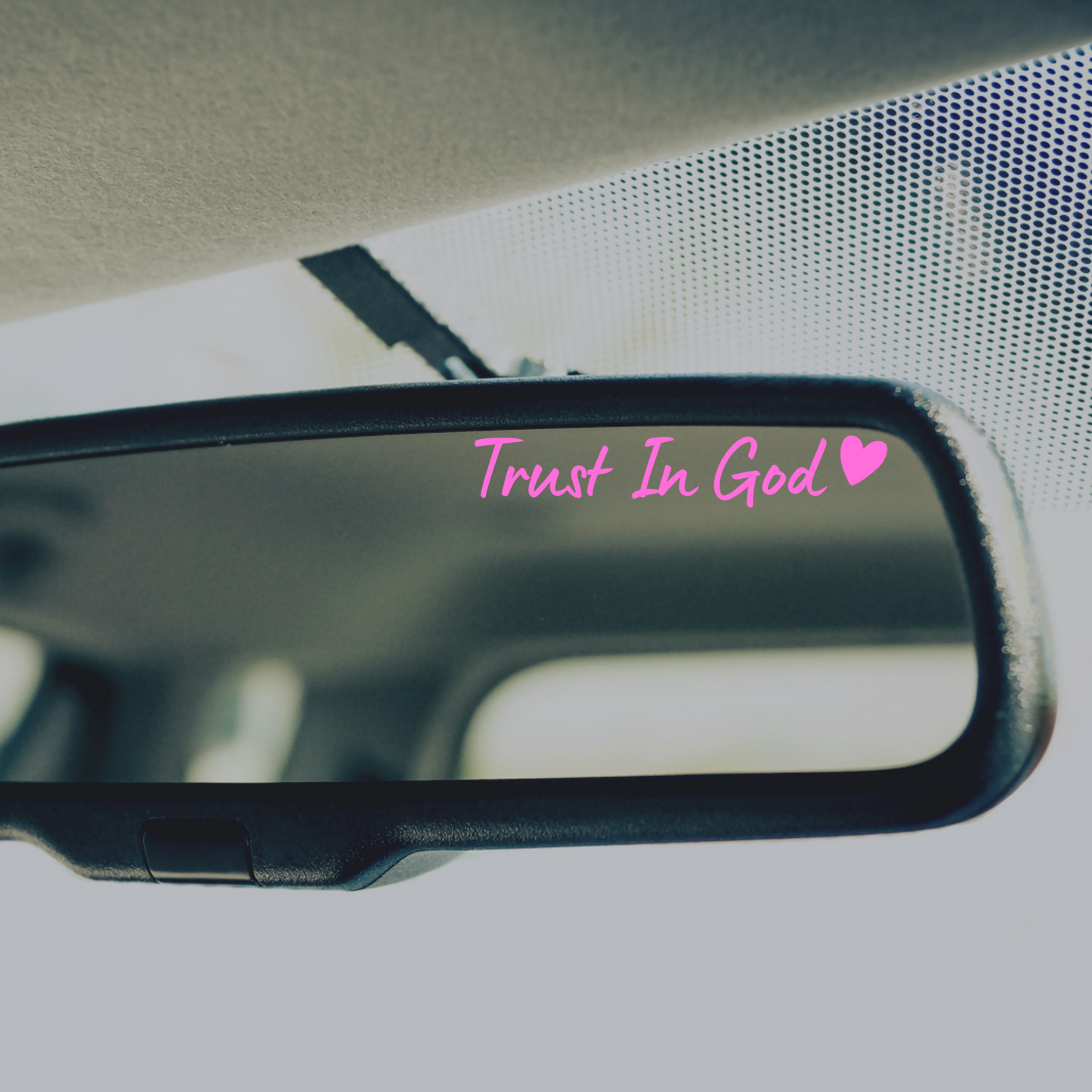 Trust In God Mirror Decal