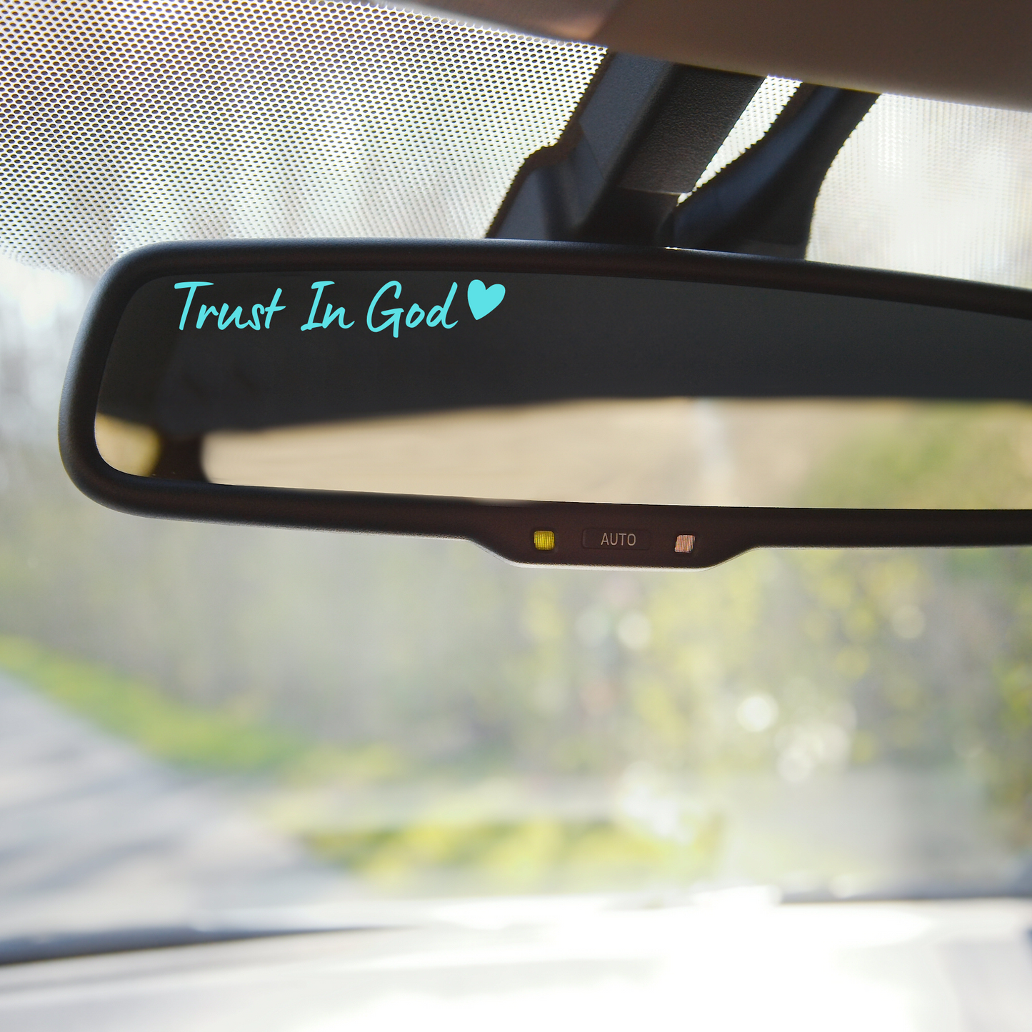 Trust In God Mirror Decal