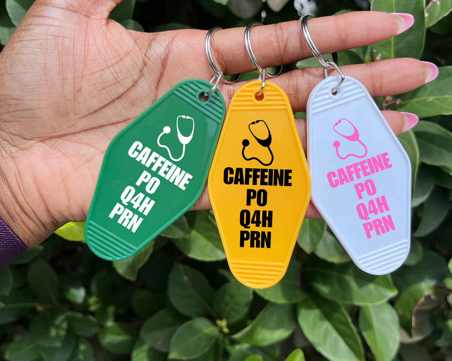 Funny Nurse Caffeine Keychain - The Glam Thangz