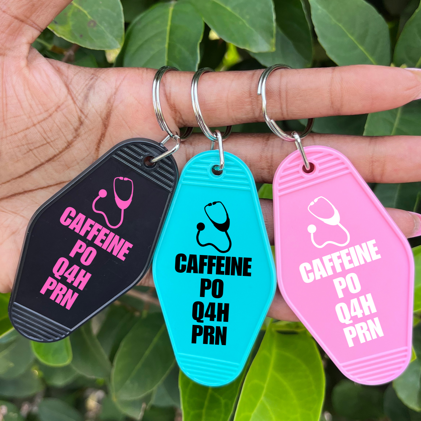 Funny Nurse Caffeine Keychain - The Glam Thangz