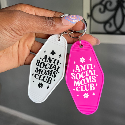 Antisocial Moms Club Keychain