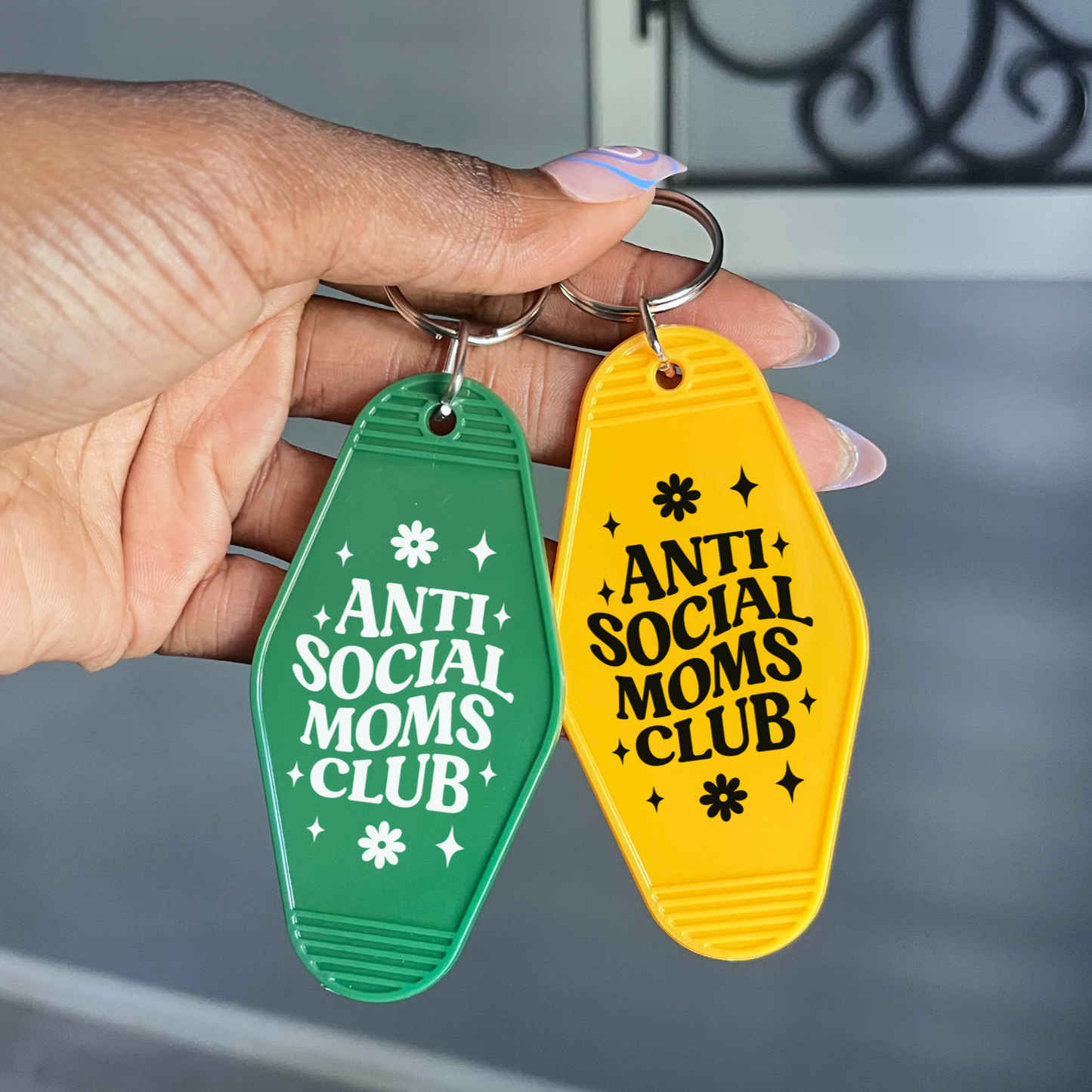 Antisocial Moms Club Keychain