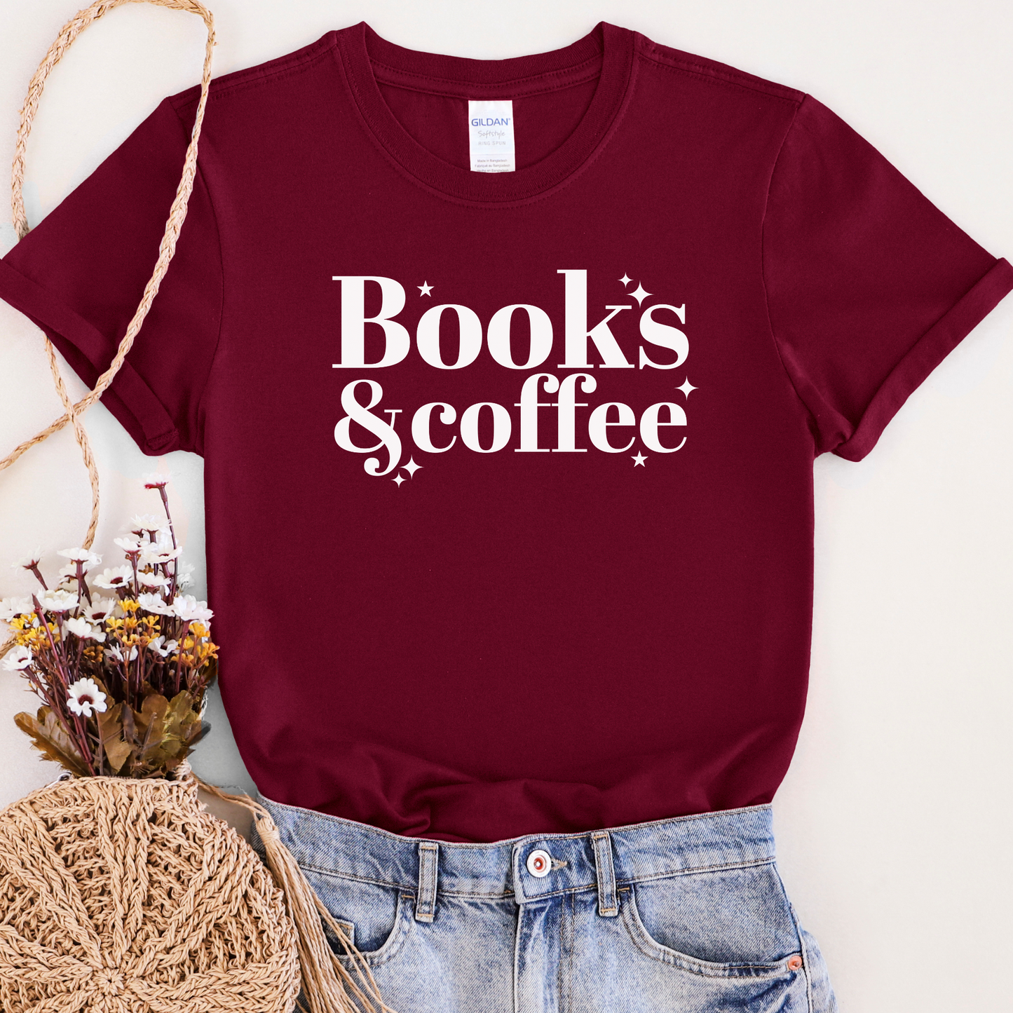 Books and Coffee T-shirt