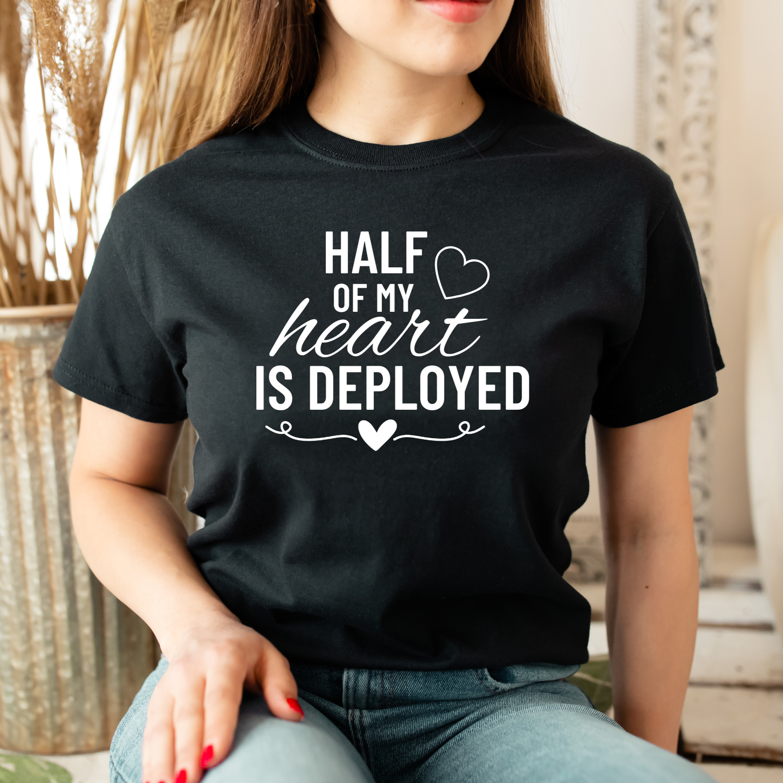 Half of my Heart is Deployed T-shirt