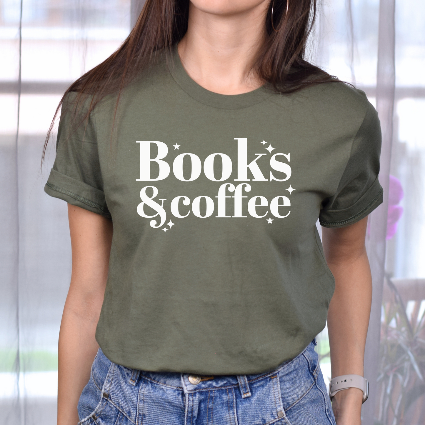 Books and Coffee T-shirt