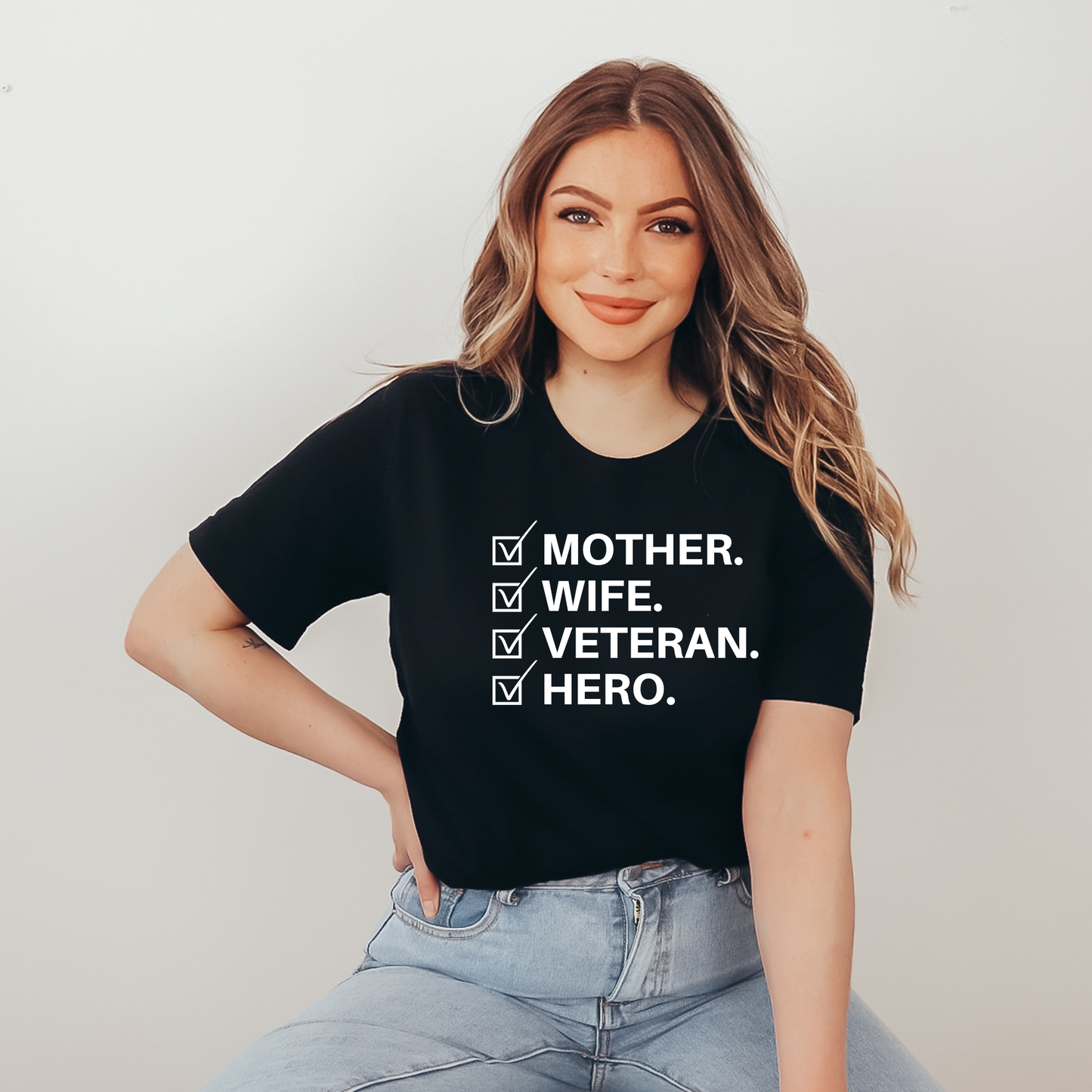 Mother Wife Veteran Hero T-shirt