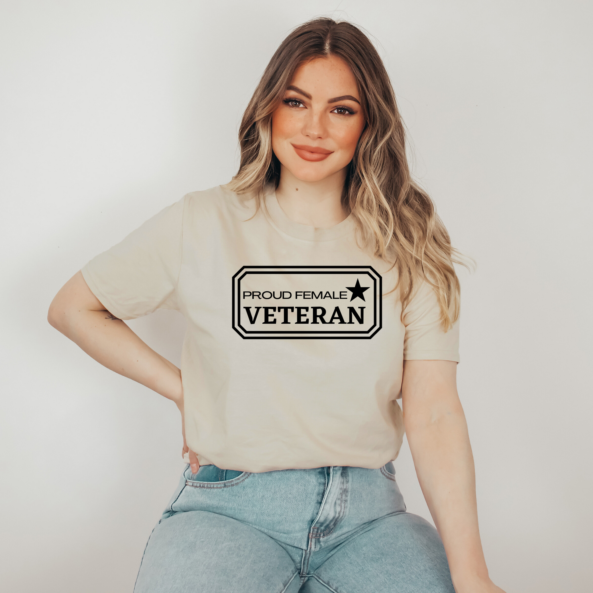 Proud Female Veteran T-shirt