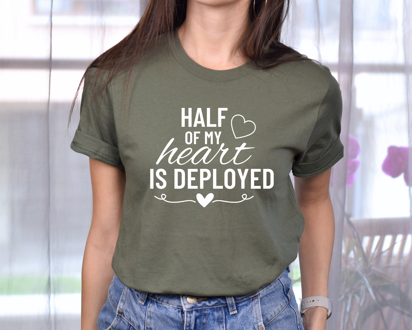 Half of my Heart is Deployed T-shirt