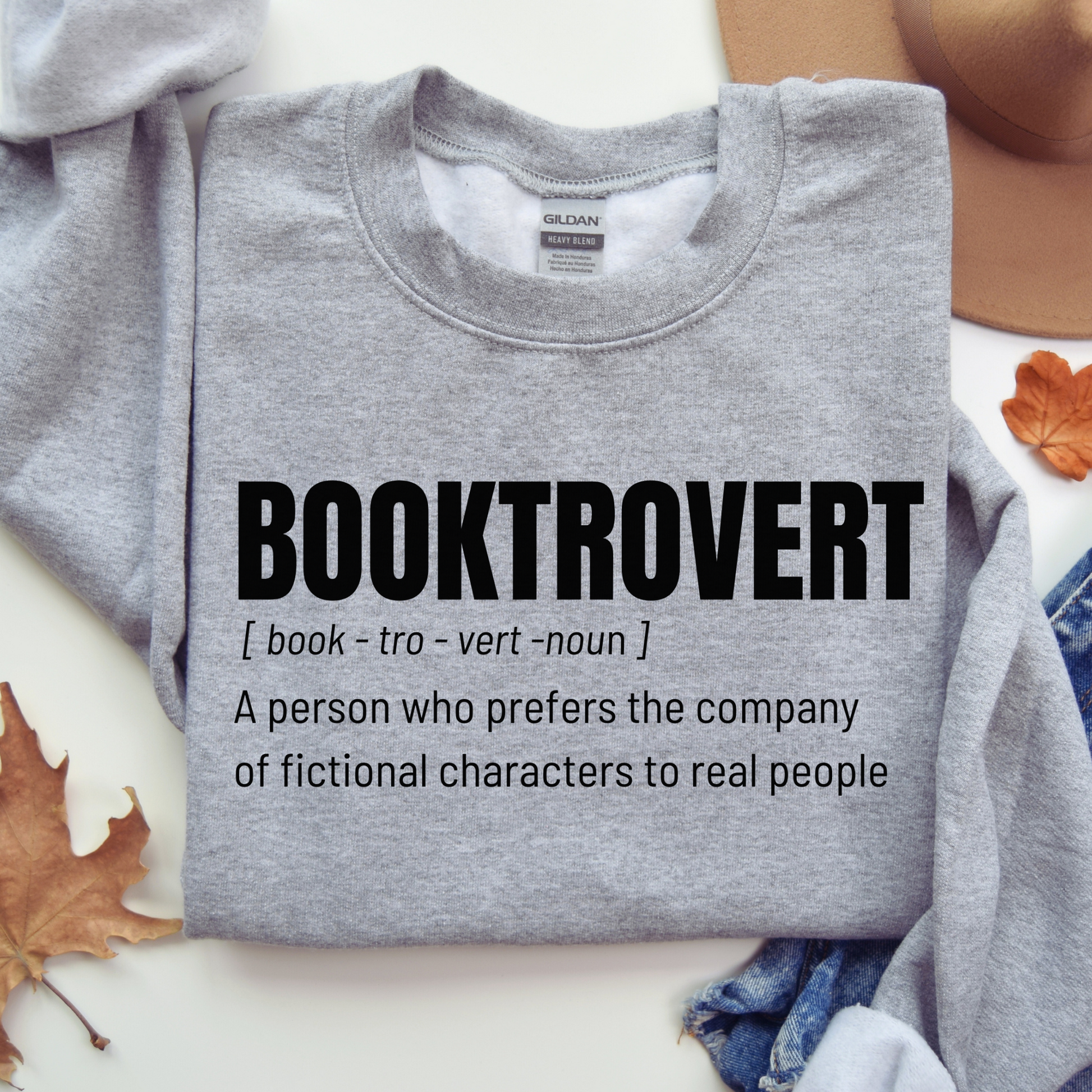 Booktrovert Sweatshirt - The Glam Thangz