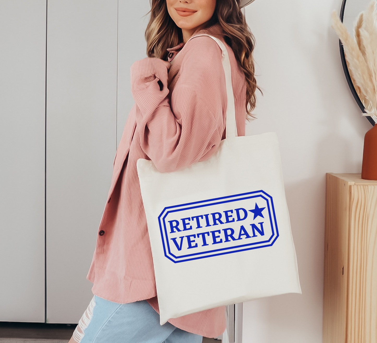 Retired Veteran Tote Bag - The Glam Thangz