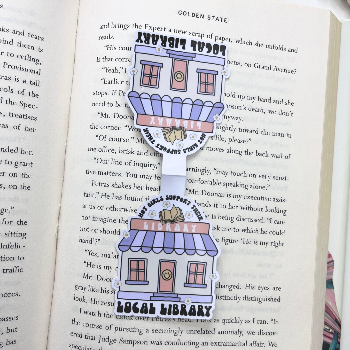 Hot Girls Library Magnetic Bookmark