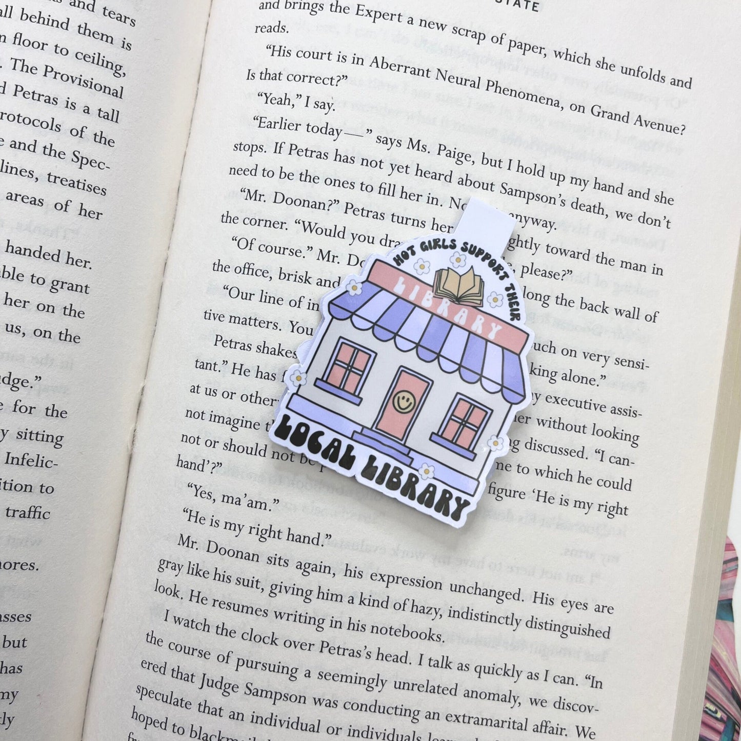 Hot Girls Library Magnetic Bookmark