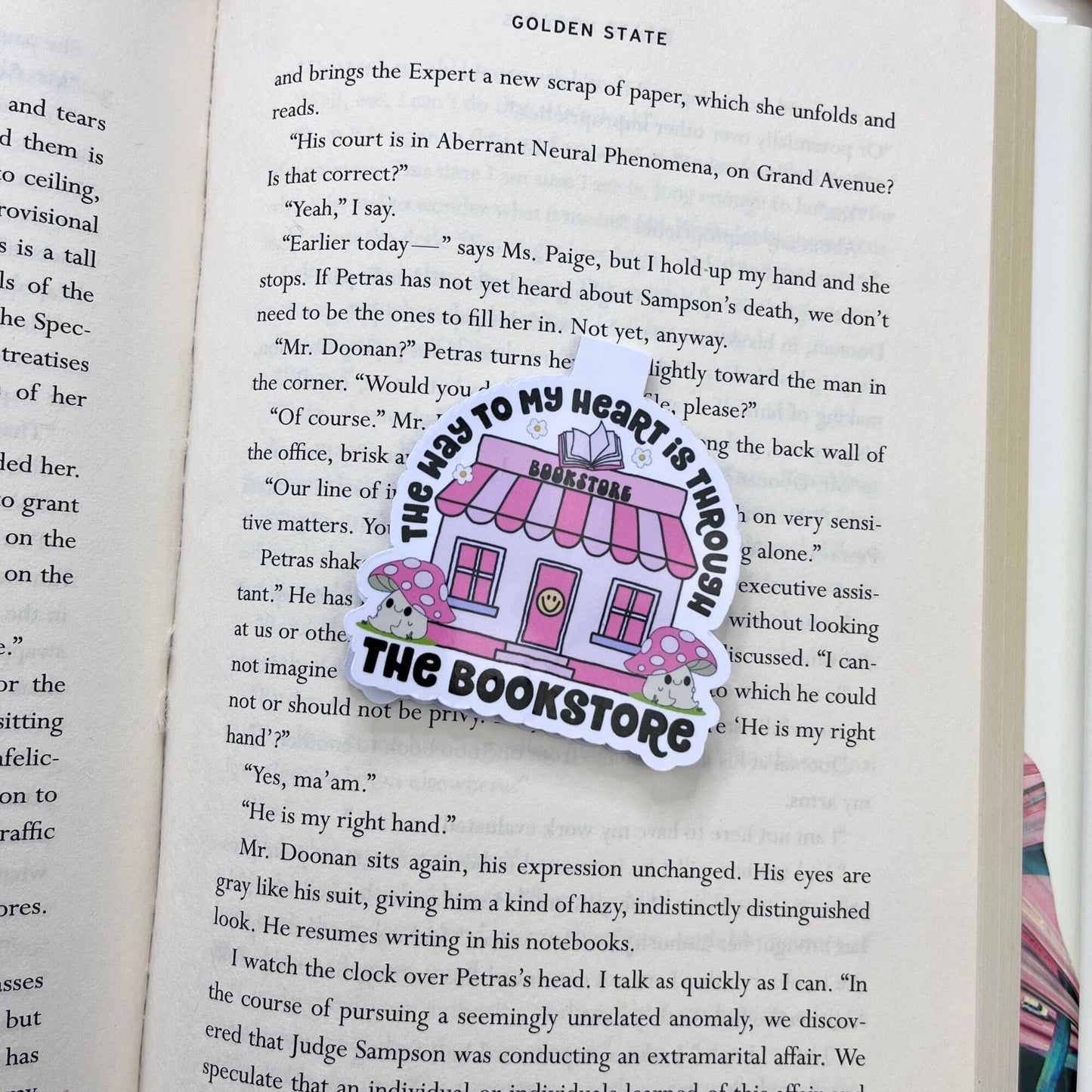 Cute Bookstore Magnetic Bookmark