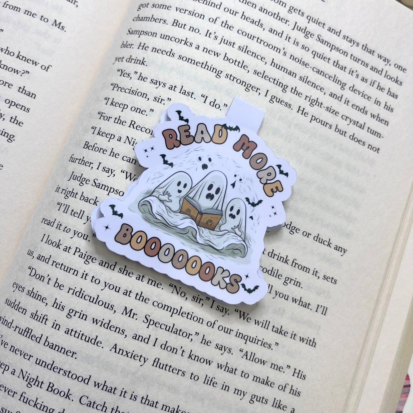 Ghost Read More Books Magnetic Bookmark