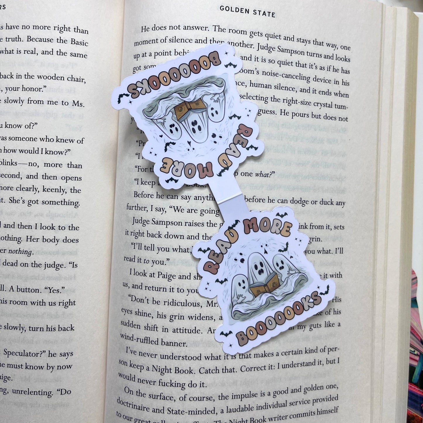 Ghost Read More Books Magnetic Bookmark